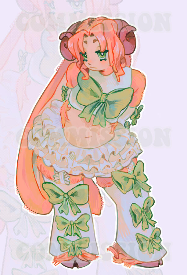 Character Illustration commission for @huniedham